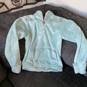 The Northface Fleece Pullover with Hand covers